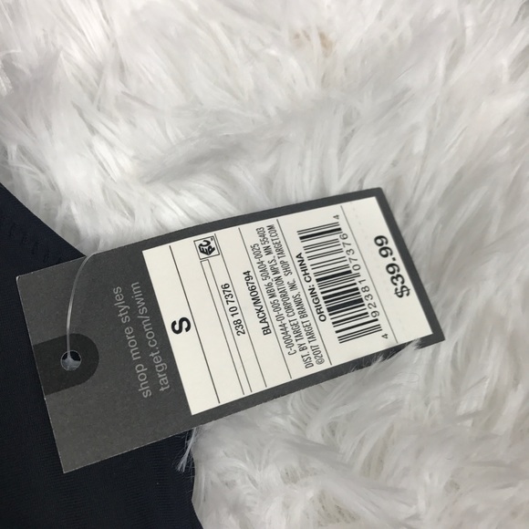 NWT Mossimo Cut Out Sides Black One Piece Size S - Picture 4 of 8